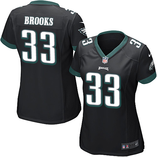 Women's Game Ron Brooks Nike Jersey Black Alternate - #33 NFL Philadelphia Eagles